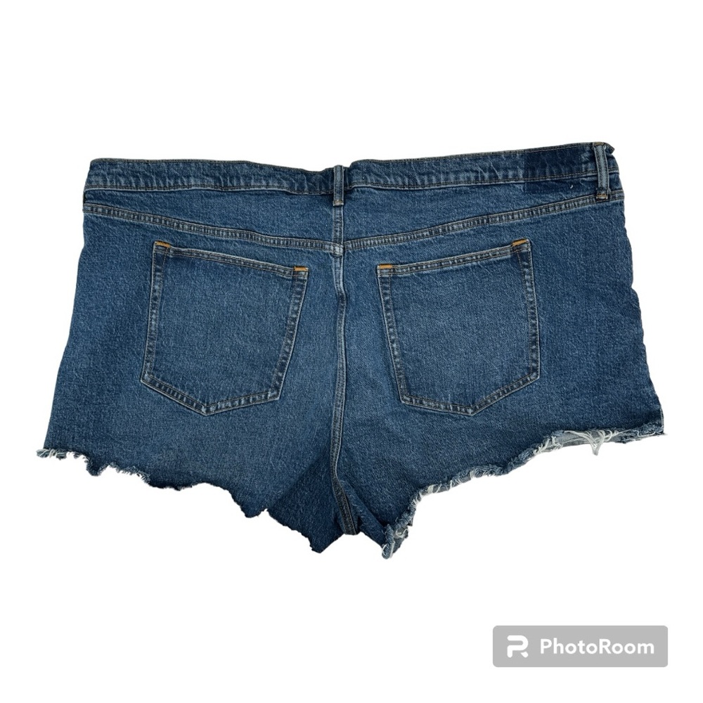 Abercrombie & Fitch Curve Love High Rise Mom Shorts-Size 37 - Picture 3 of 4